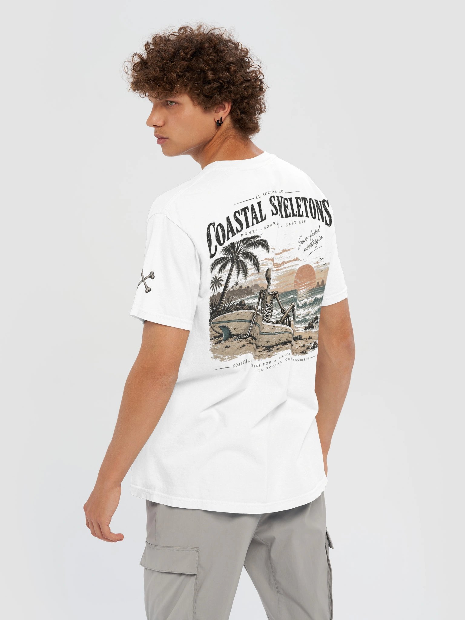 Coastal Skeletons Comfort Colors Tee — Coastal Skellie Edit product image (10)