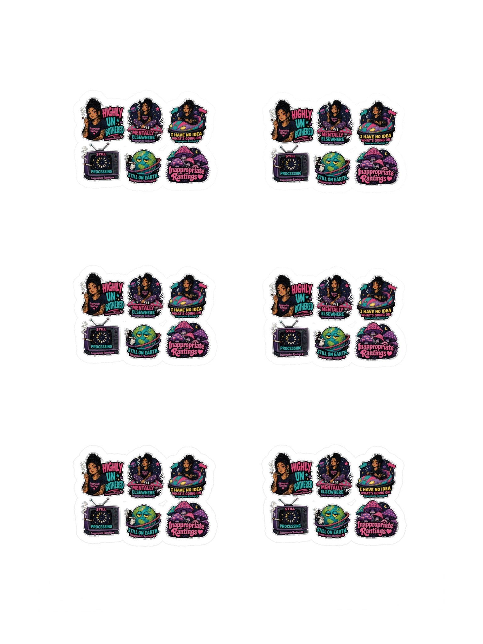 Inappropriate Rantings Sticker Sheet product image (3)