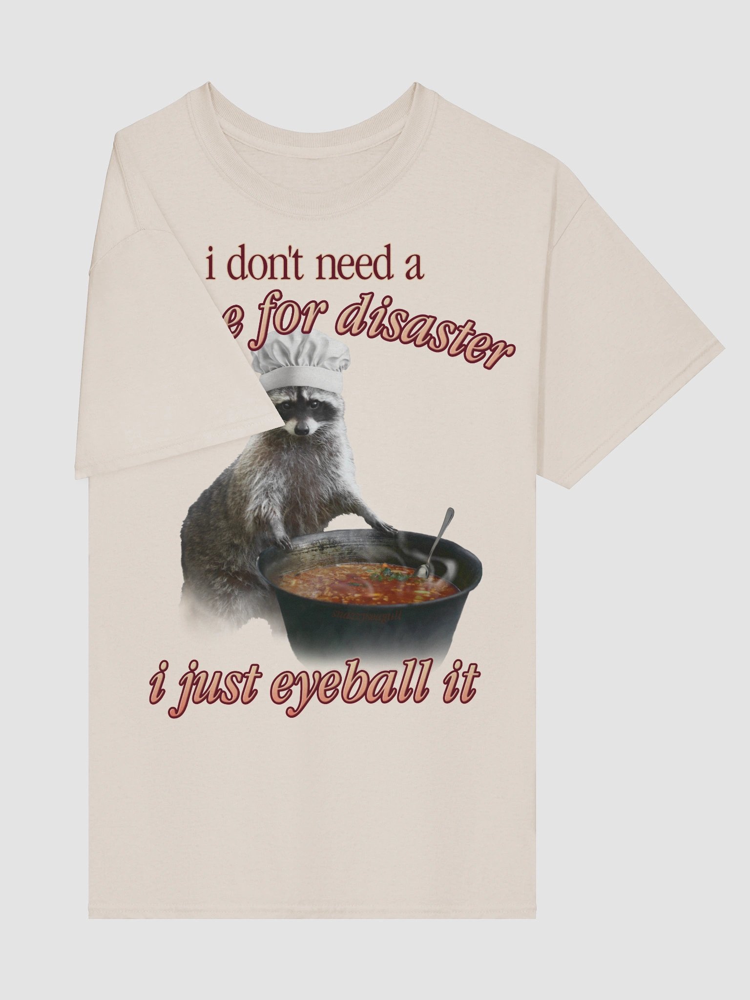 Recipe for Disaster Raccoon T-shirt product image (5)