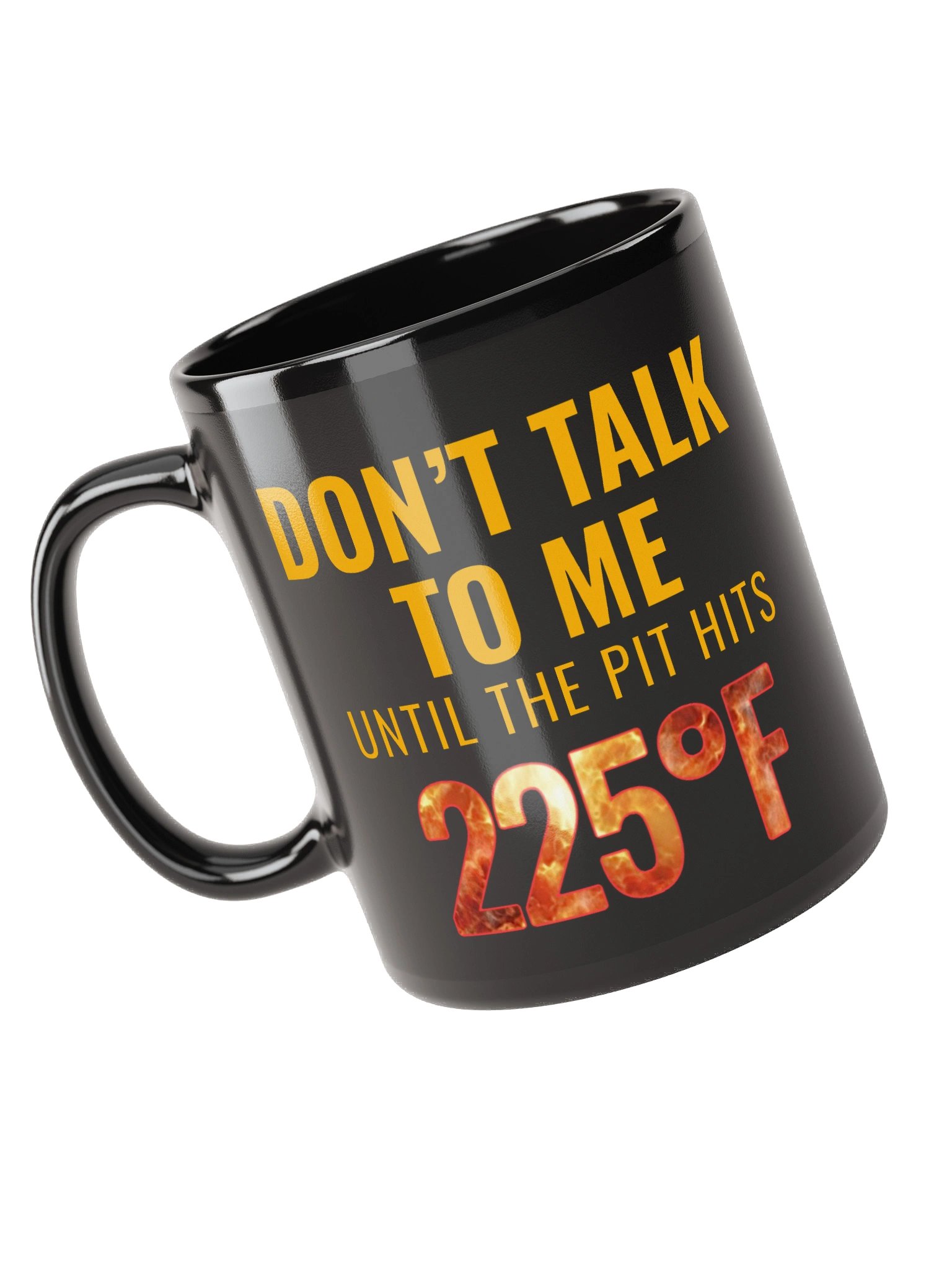Don't Talk to me 225F Black Mug product image (2)