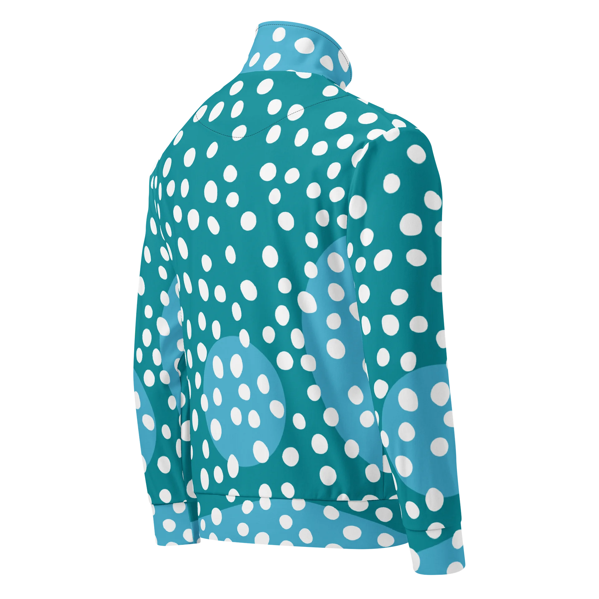 Teal Wave Polka Dot Track Jacket product image (2)