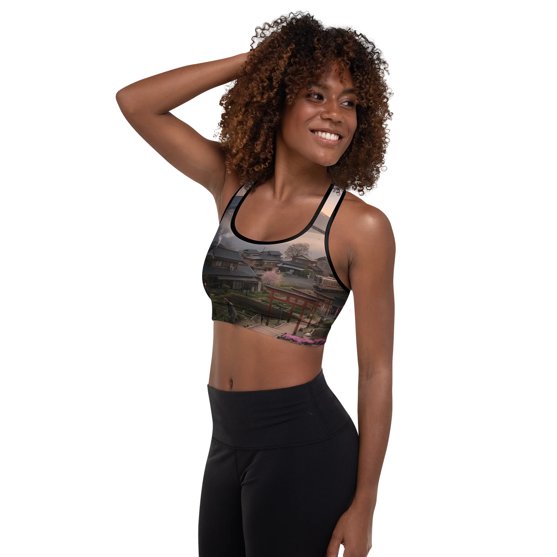 Mount Fuji Padded Sports Bra | Moisture-Wicking Workout Top product image (7)