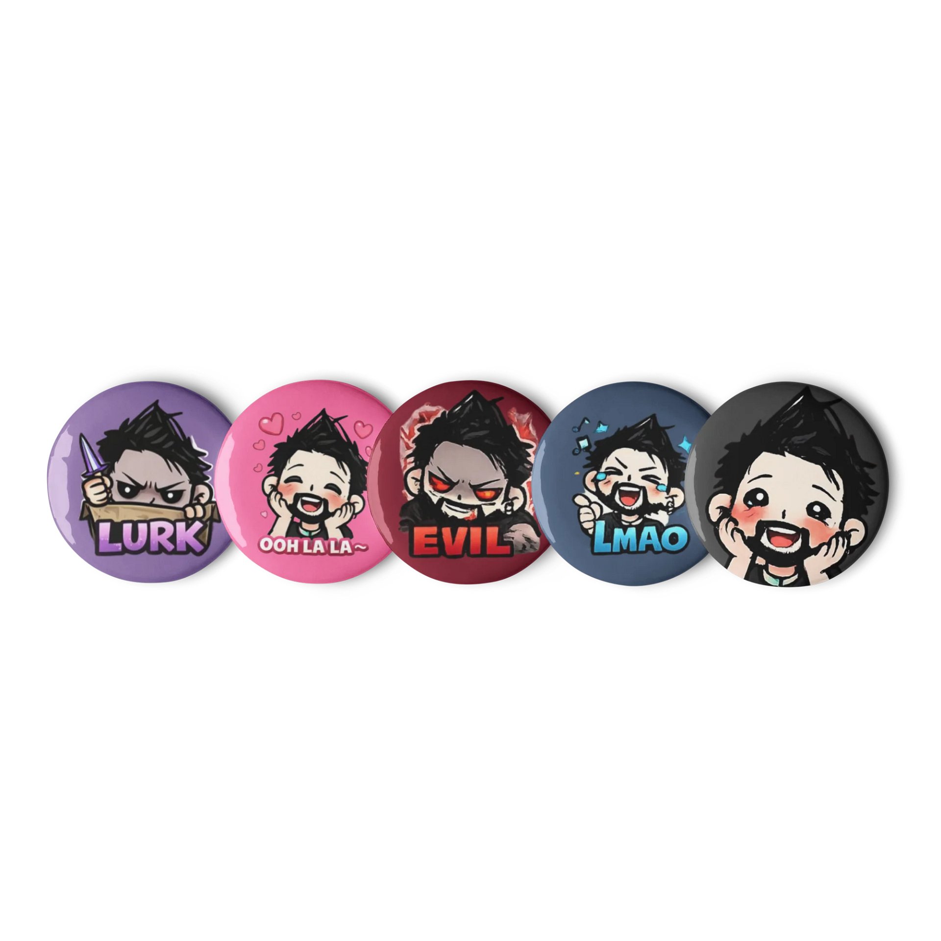 P5YC01 Emote Pin Button Set product image (1)