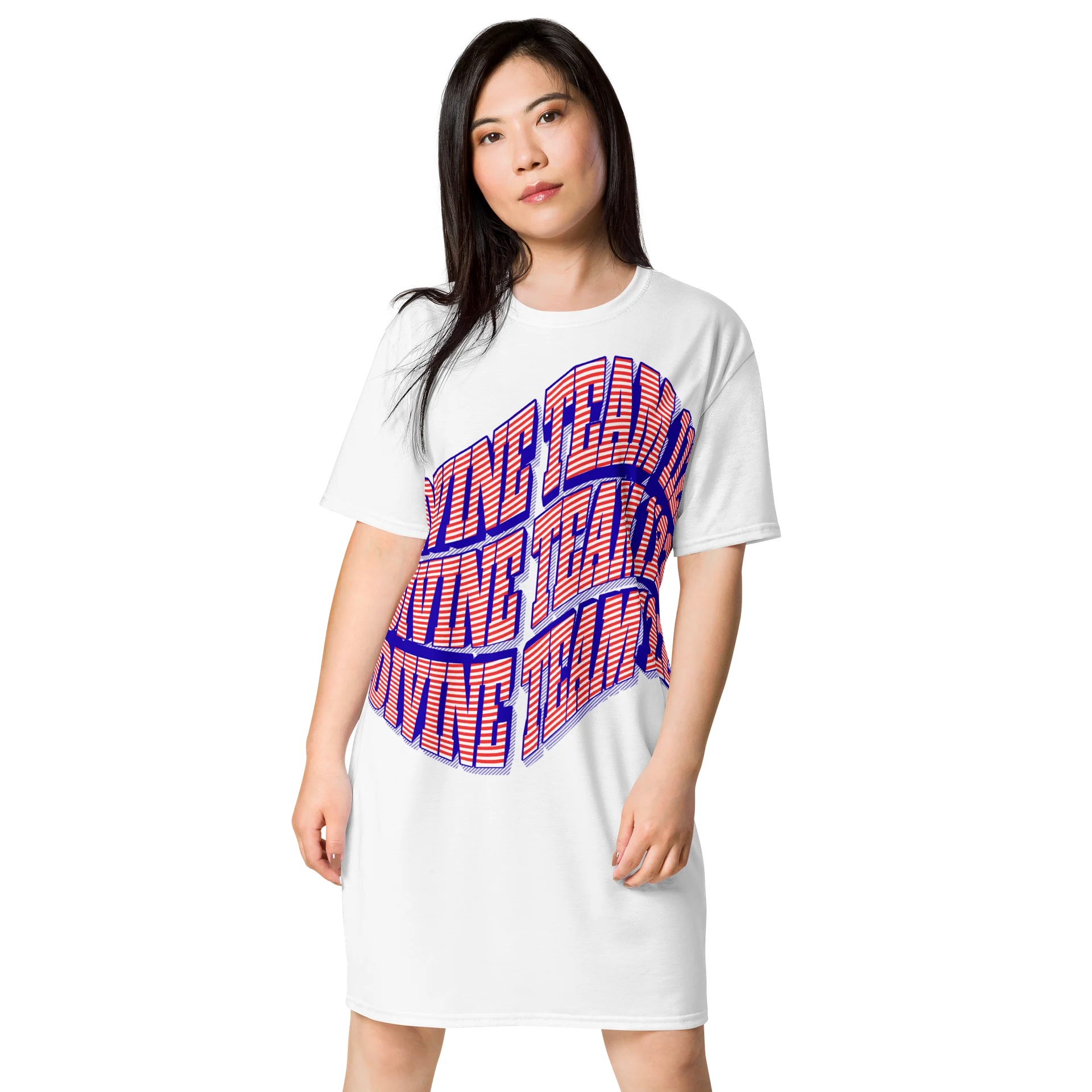 DIVINE TEAM 1122 Graphic T-Shirt Dress product image (1)