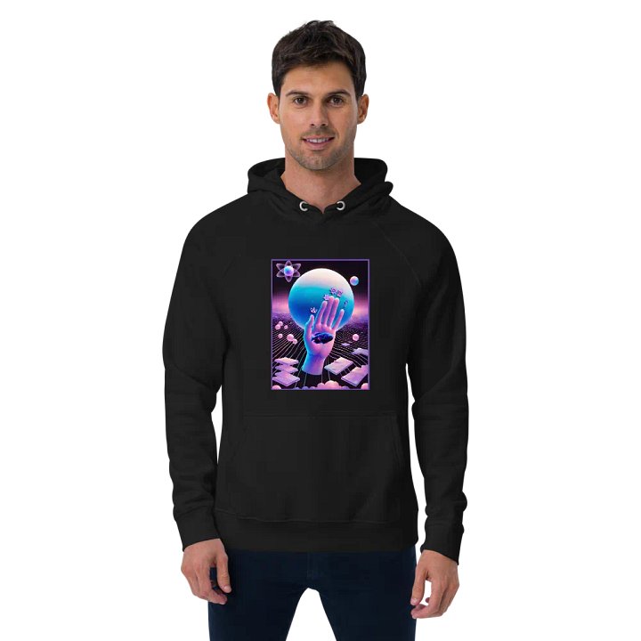 [Hand of Mysteries] - Unisex Eco Raglan Hoodie product image (5)