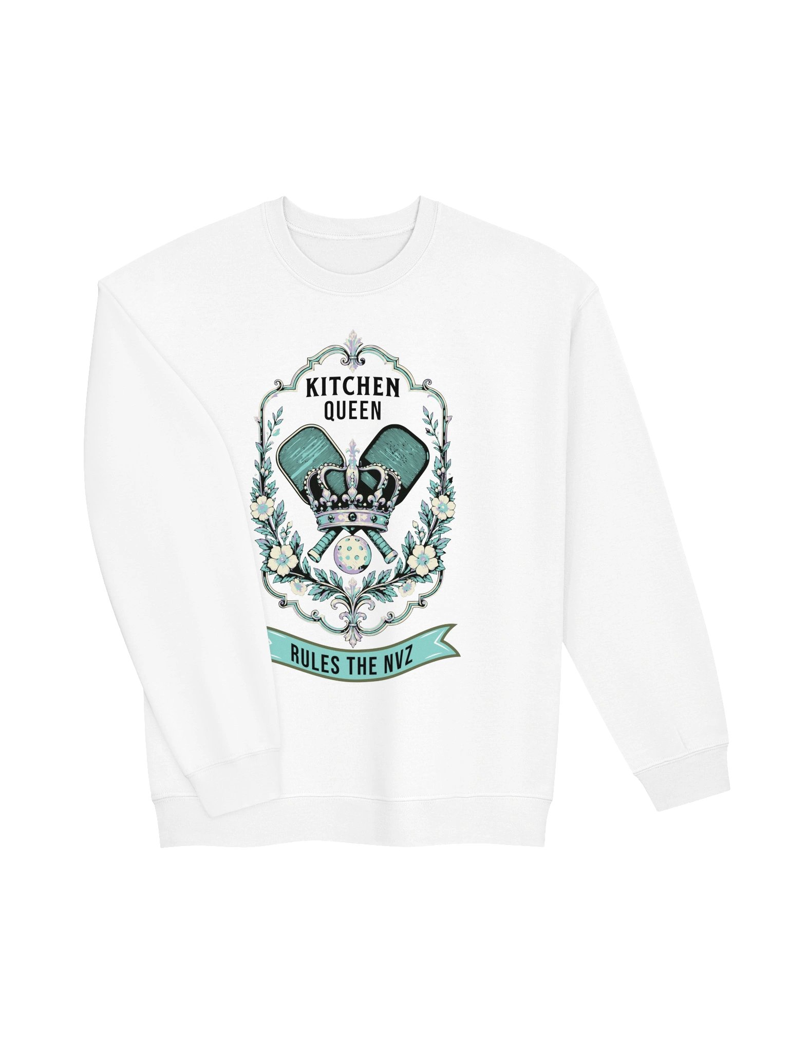 Kitchen Queen Rules the NVZ Funny Pickleball Sweatshirt product image (2)