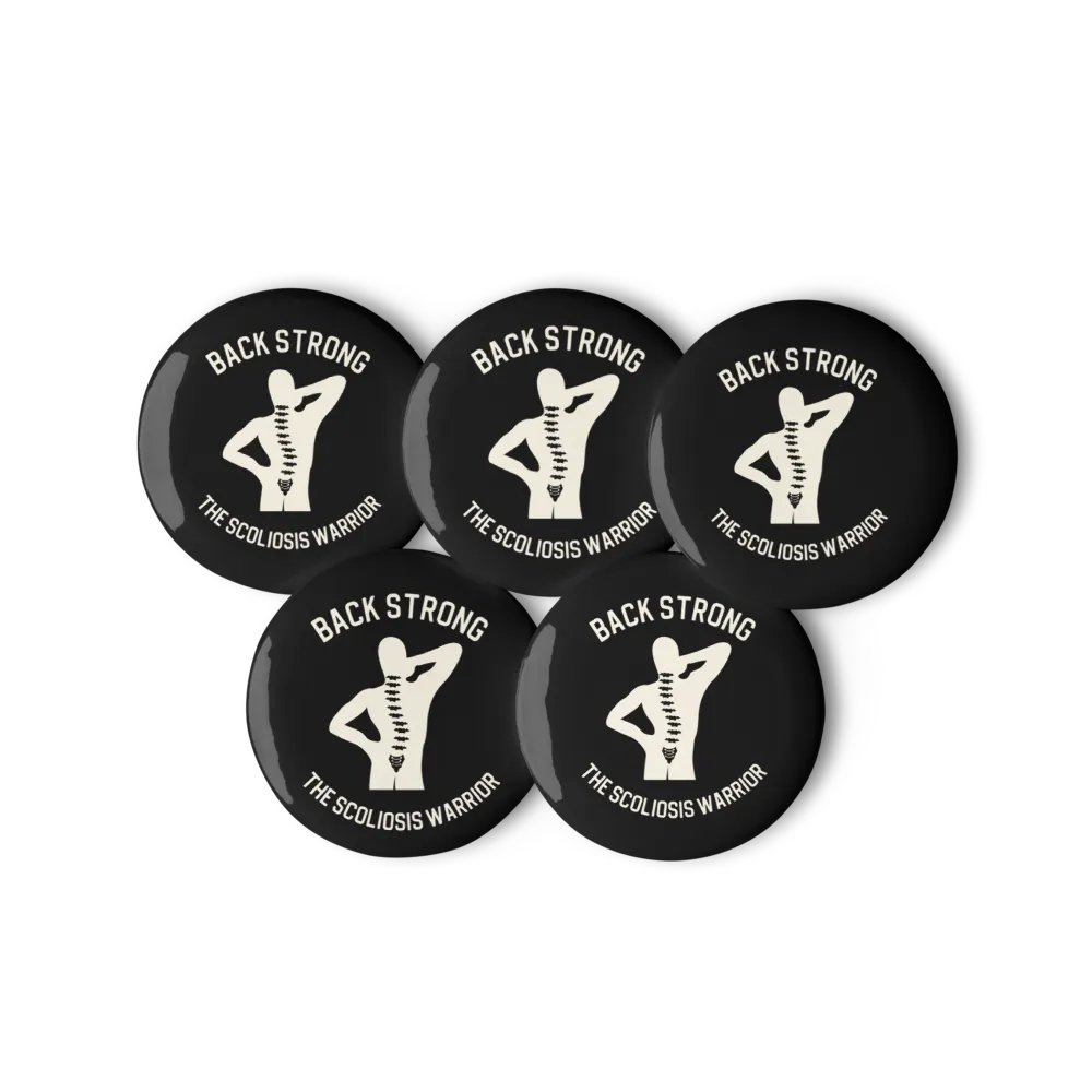 Sclerosis Warrior Pin Button Set: Black product image (11)