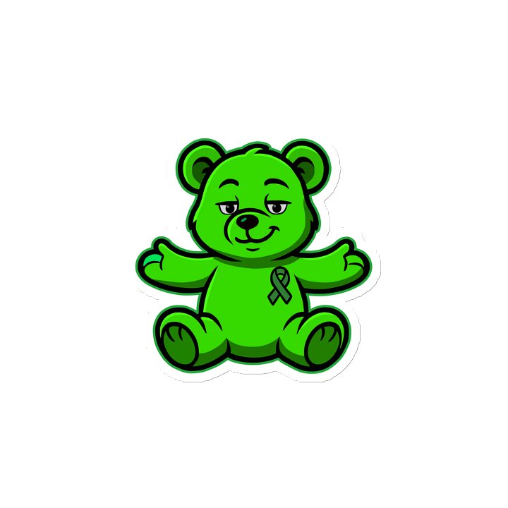 Green Bear of Sharing Magnet product image (2)