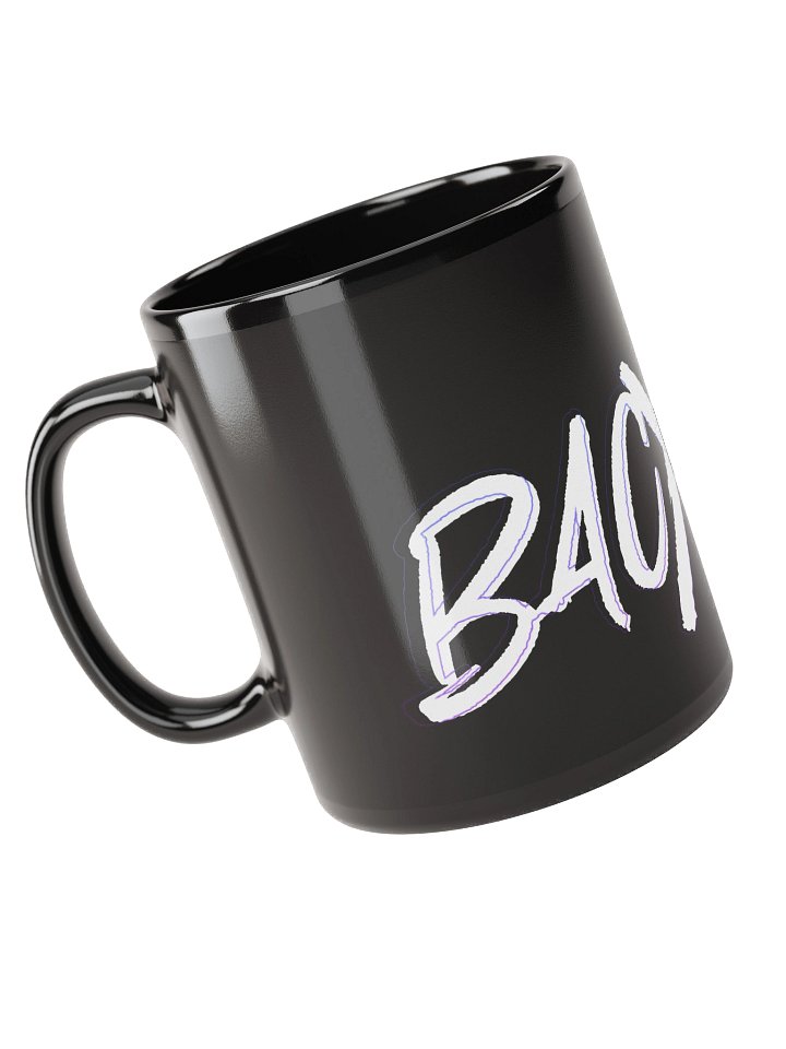 BACXNZ White Logo Black Mug product image (1)