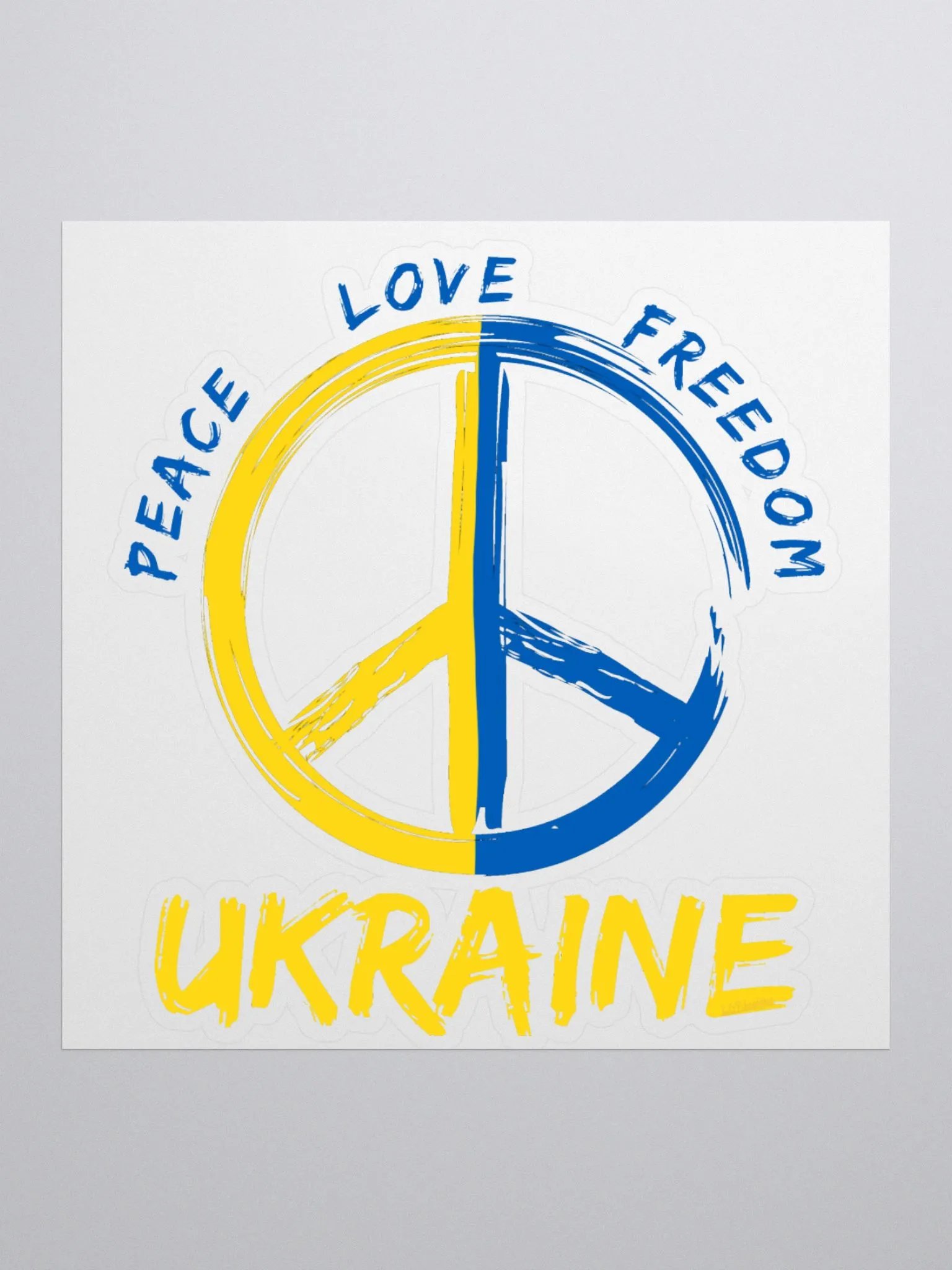 PEACE LOVE FREEDOM UKRAINE product image (1)