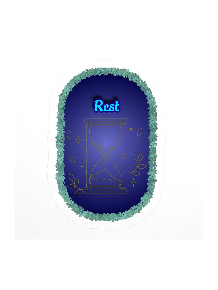 Rest Ritual – Hourglass Sticker product image (2)