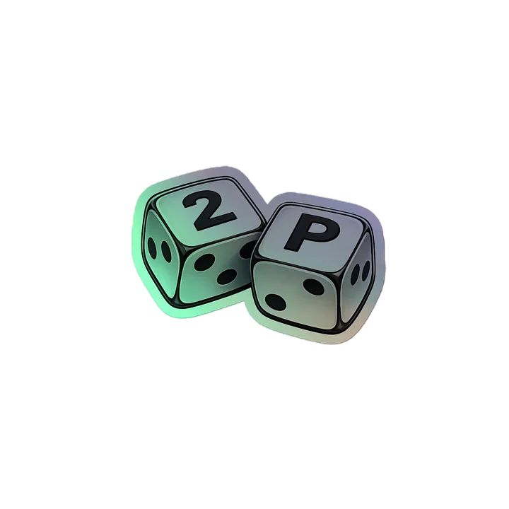 2P Dice Holographic Sticker Set product image (2)