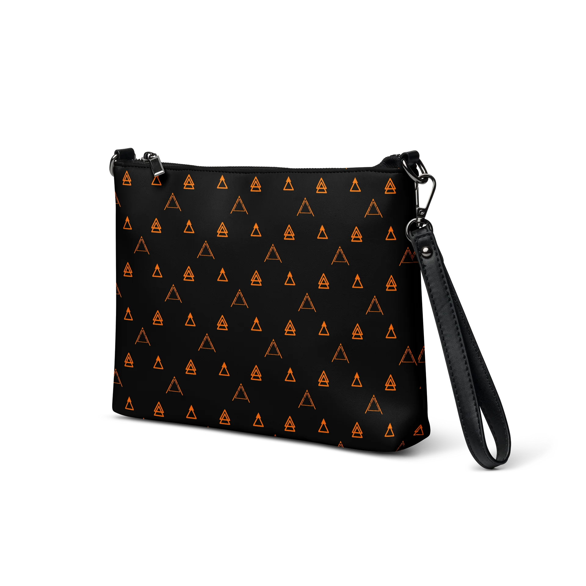 Black Geometric Faux Leather Clutch Bag product image (2)