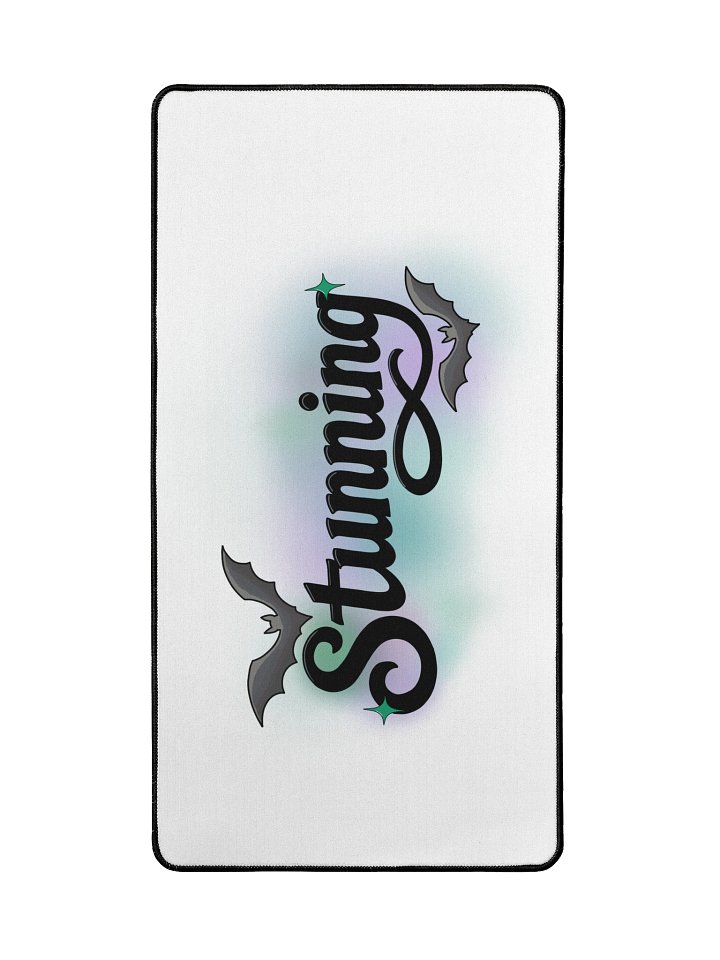 Stunning - Black Desk Mat - White product image (2)