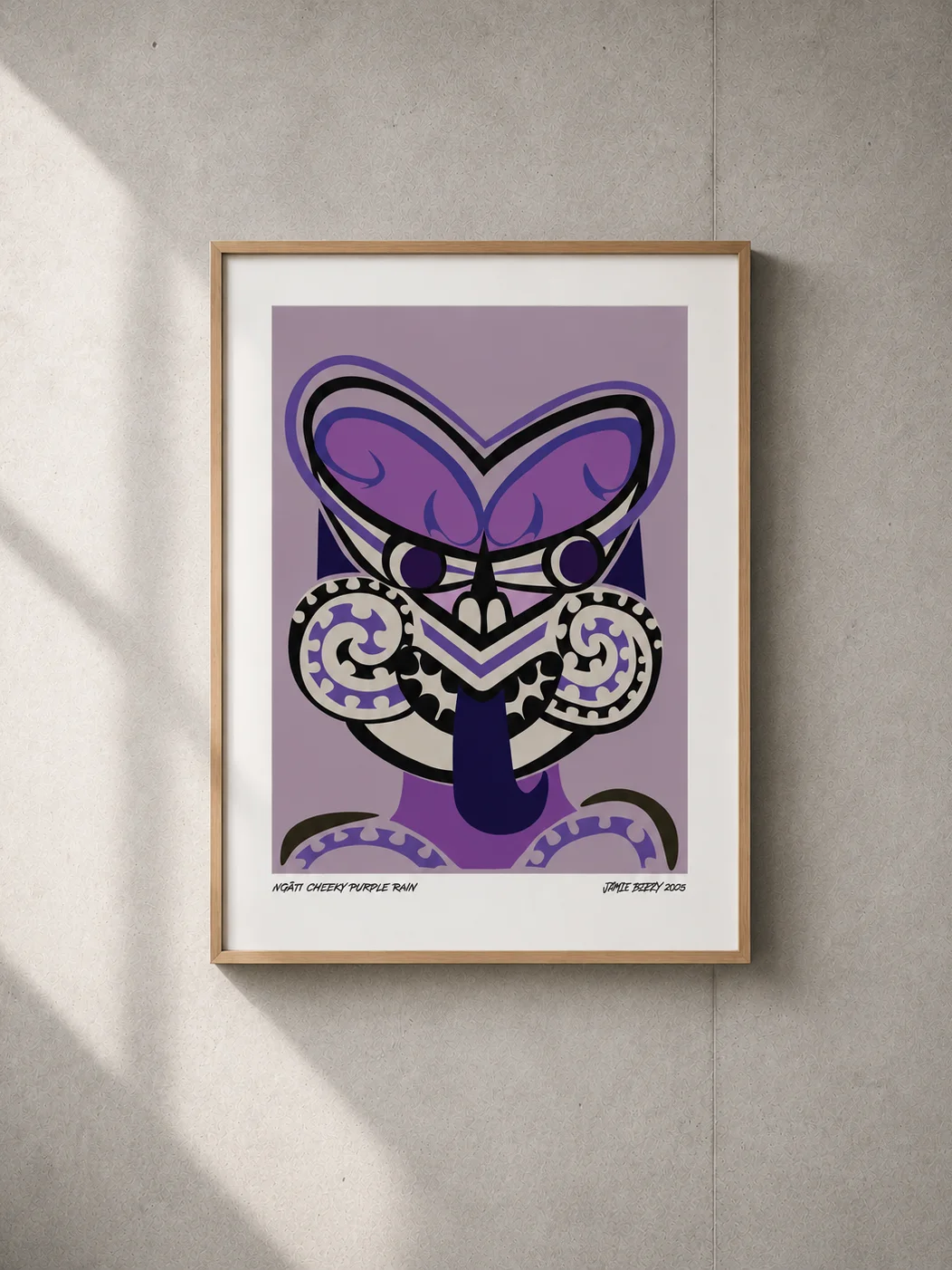 Ngāti Cheeky Purple Rain print product image (1)