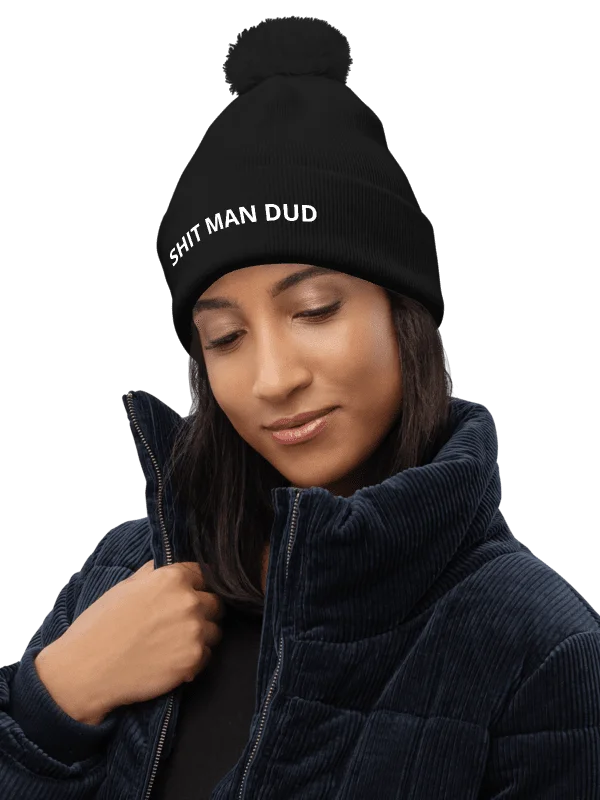 Irregular Lines Pom-Pom Beanie product image (2)
