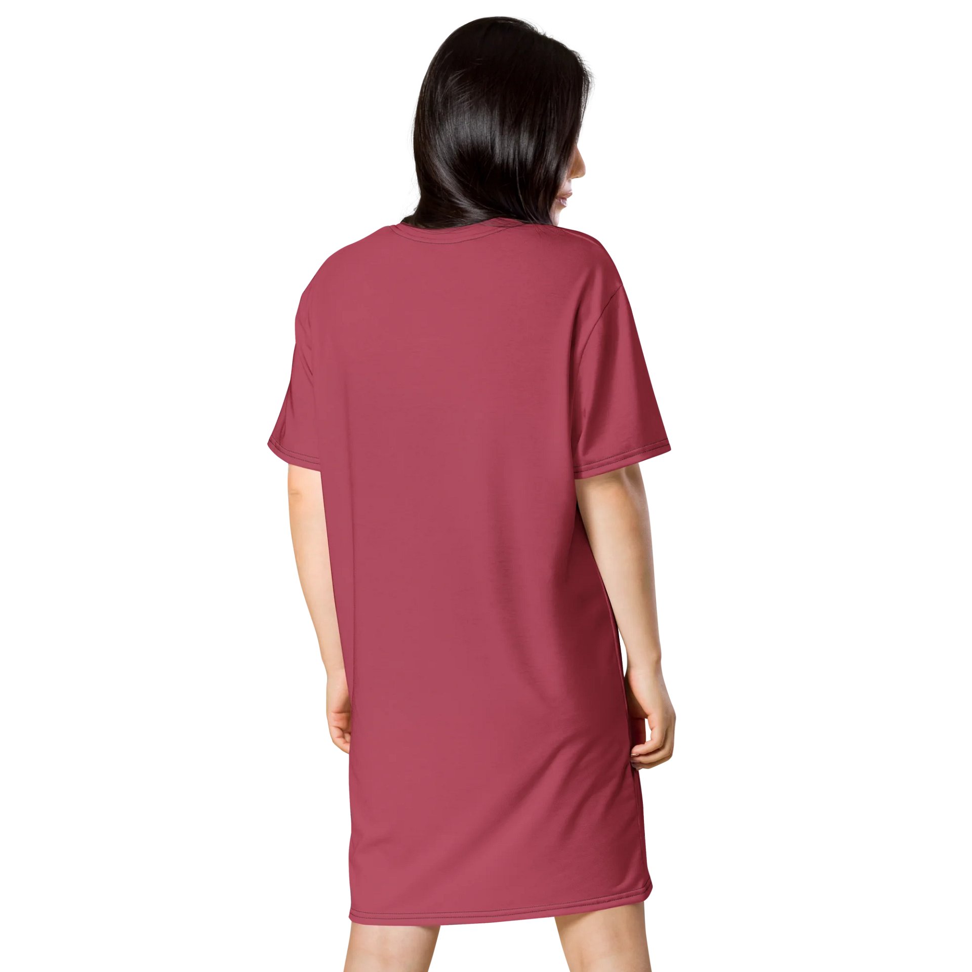 Hippie Pink Oversized T-Shirt Dress | Stretchy Fabric | Casual or Formal Style | Sizes 2XS-6XL | Exclusive Design product image (2)