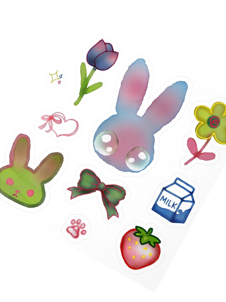 watercolor sticker sheet product image (2)