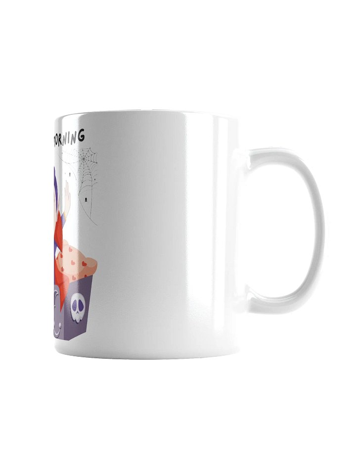 Yawning Vampire White Glossy Mug product image (2)