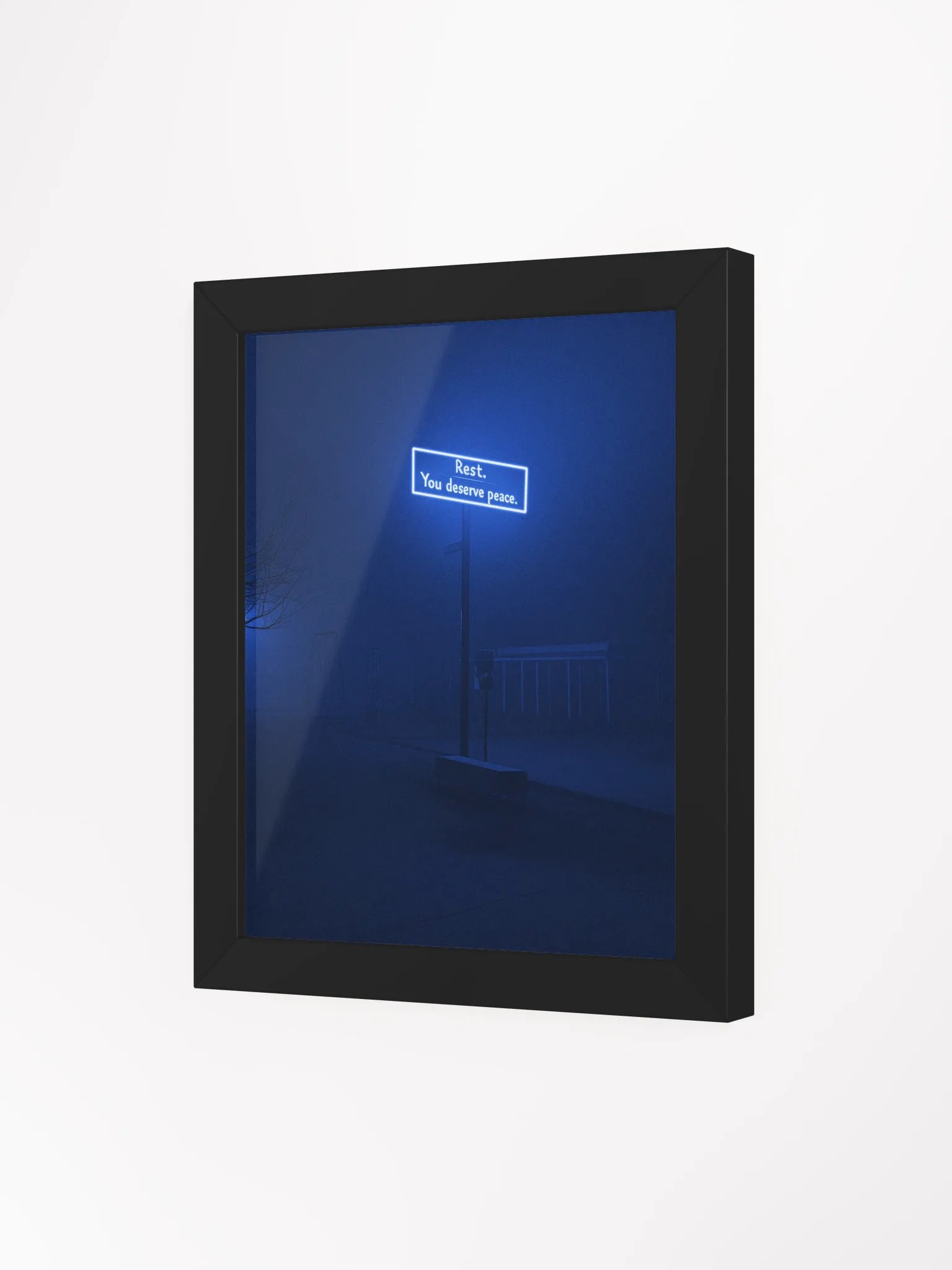 "Rest, you deserve peace" Framed Poster product image (3)