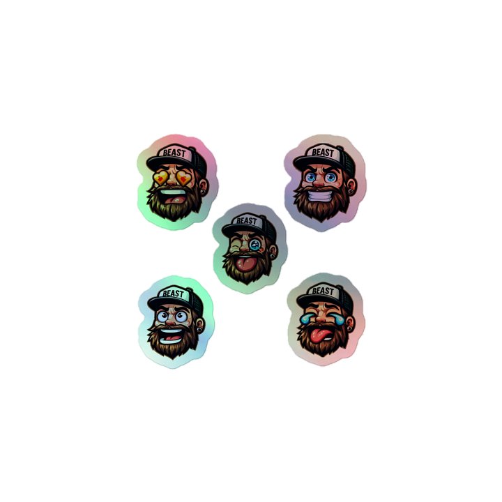 Punklad Emote Holographic Stickers product image (1)
