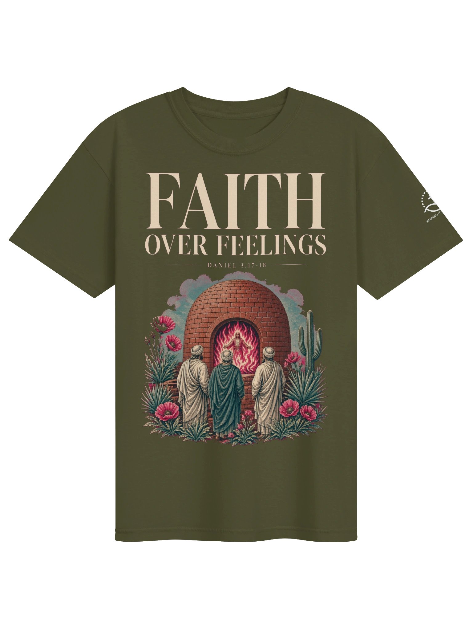 Faith Over Feelings Daniel 3:17–18 Tee product image (33)