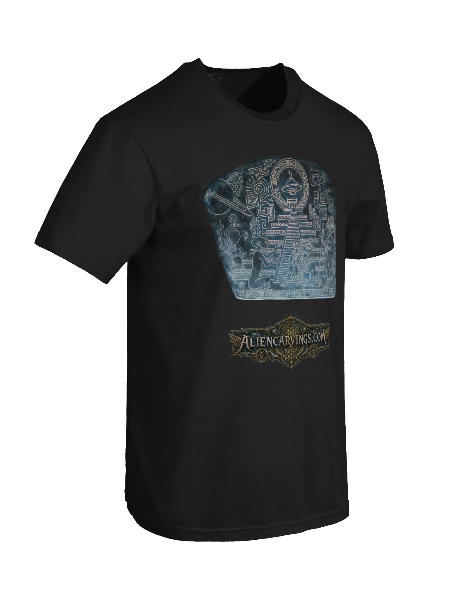 Aliencarvings.com Obsidian Story Tablet T-Shirt product image (6)