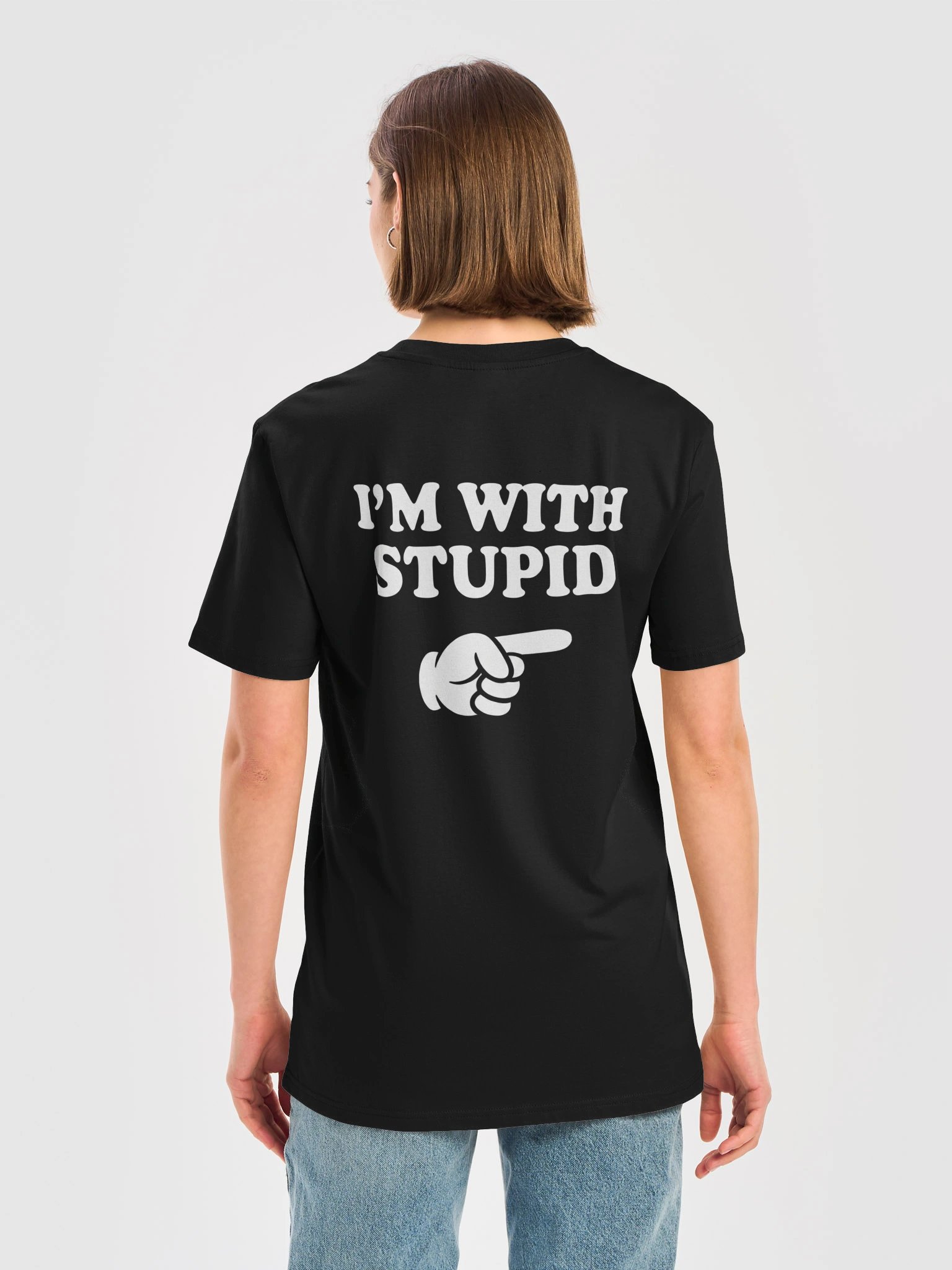 I'm With Stupid Funny Women's T-Shirt product image (2)