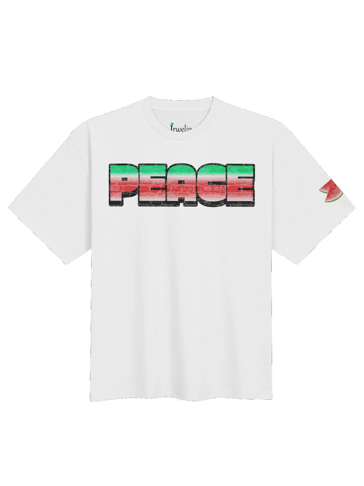 Watermelon Peace, premium oversized cotton t-shirt product image (1)