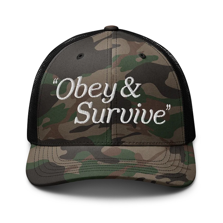 Obey & Survive Camo Cap product image (1)