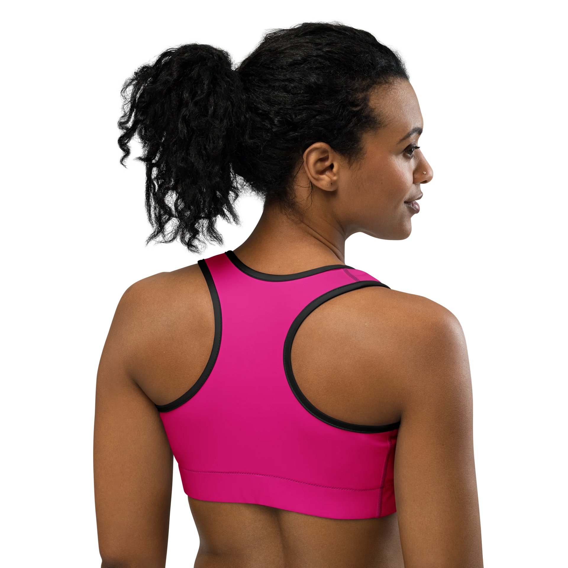 Synthsquatch Fitness Sports Bra (Neon Pink) product image (5)