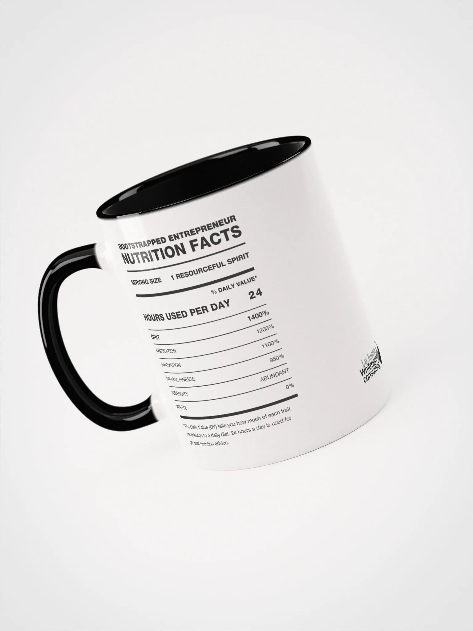 BOOTSTRAPPED ENTREPRENEUR Nutrition Facts Ceramic Mug product image (3)
