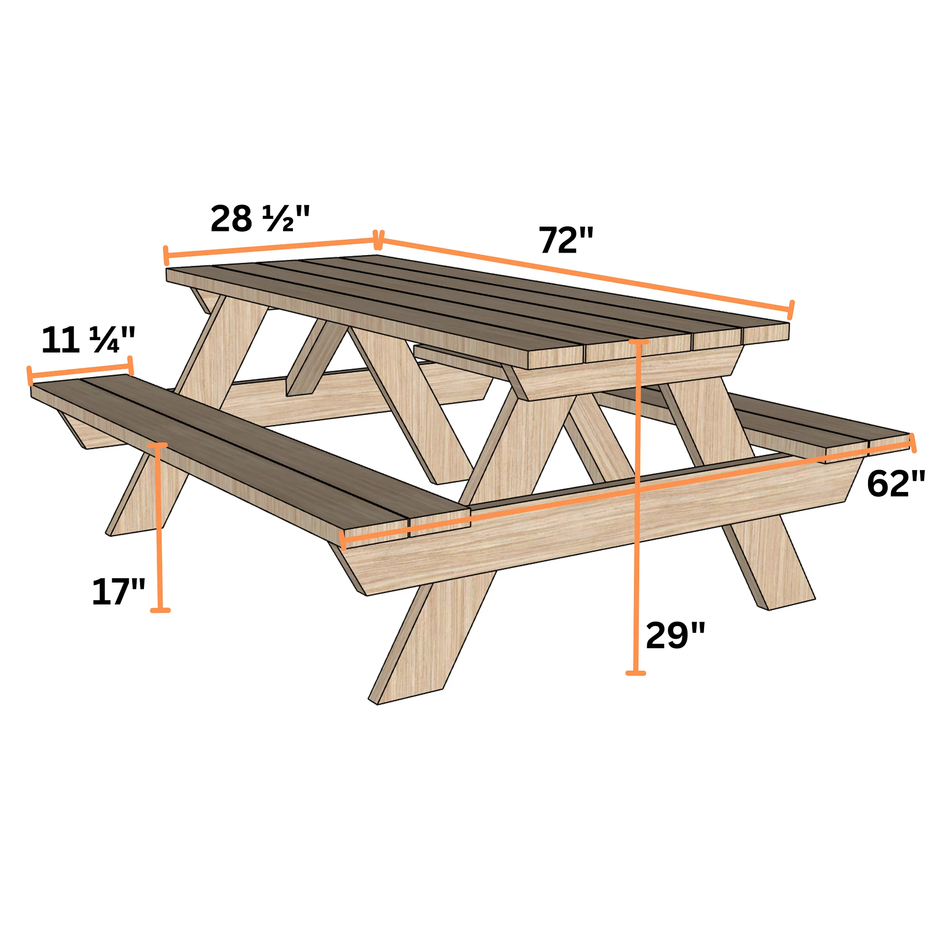 Picnic Table Plans (PDF) product image (3)