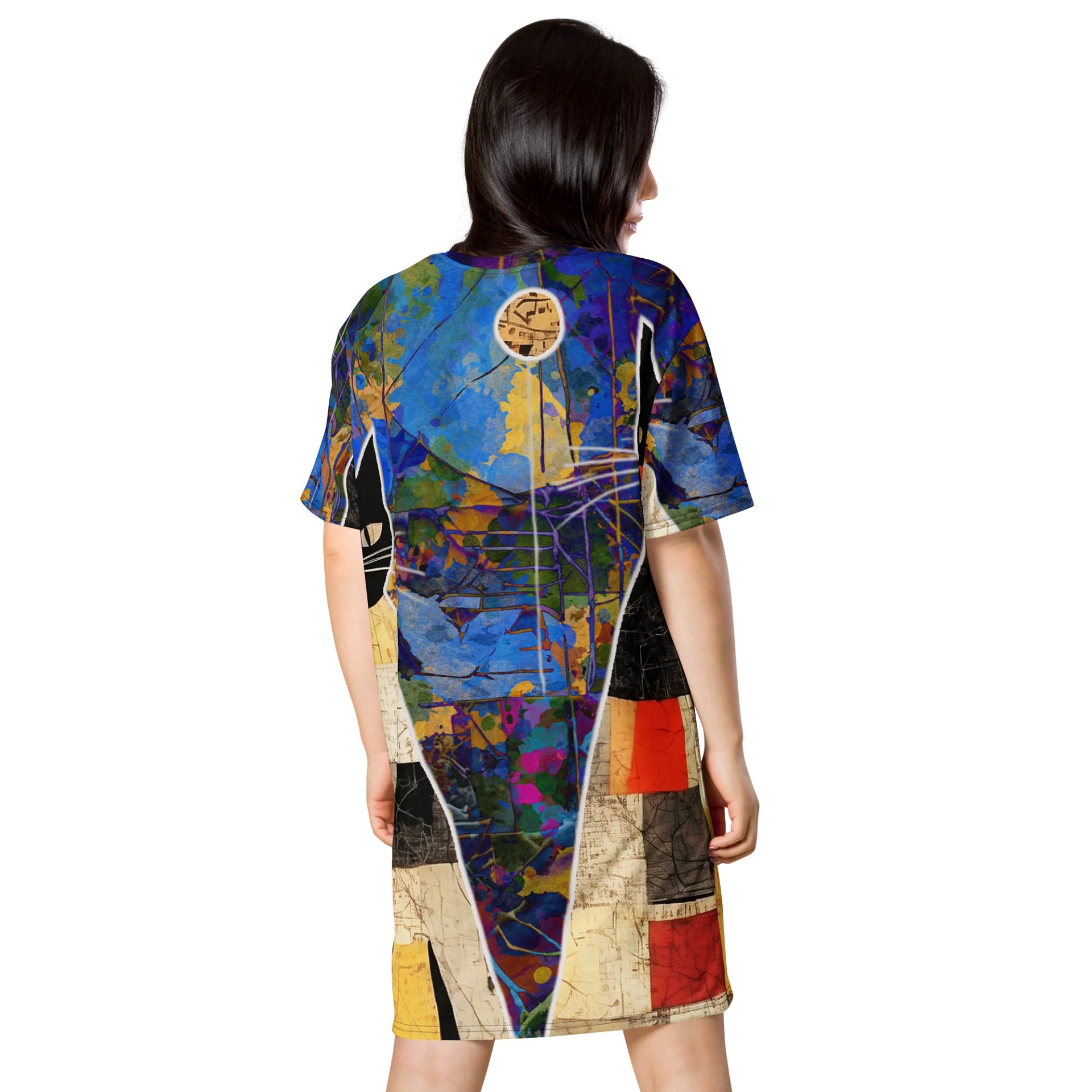 Black Cat Tango T-Shirt Dress product image (2)