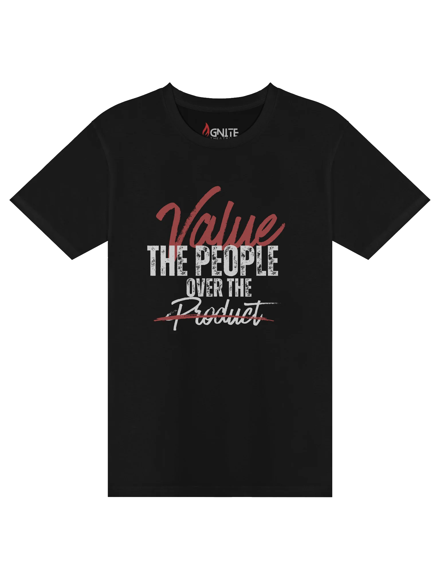 Ignite Theatrical “People Over Product” Premium Tee product image (1)