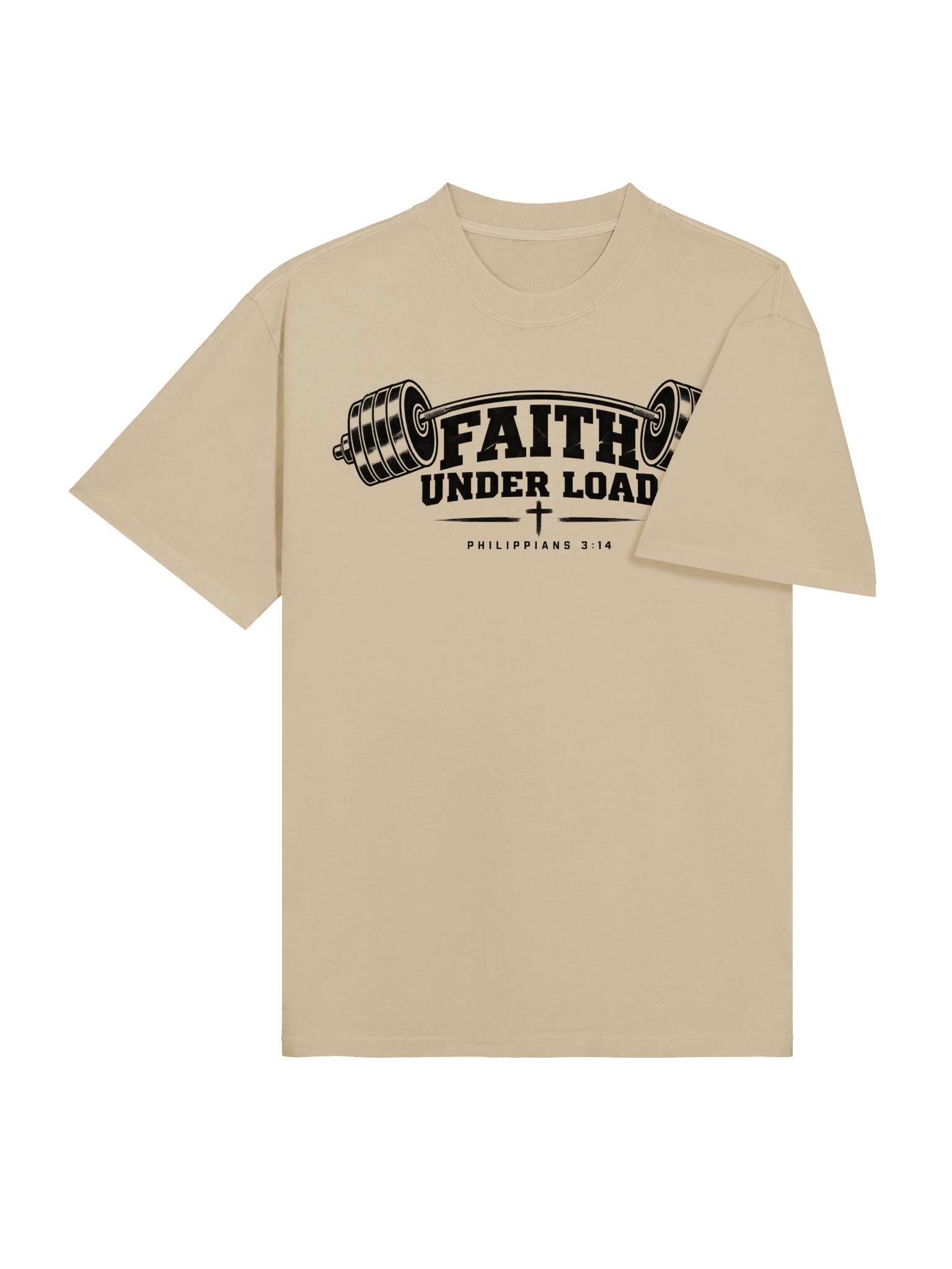 Faith Under Load Oversized Tee | Philippians 4:13 product image (28)