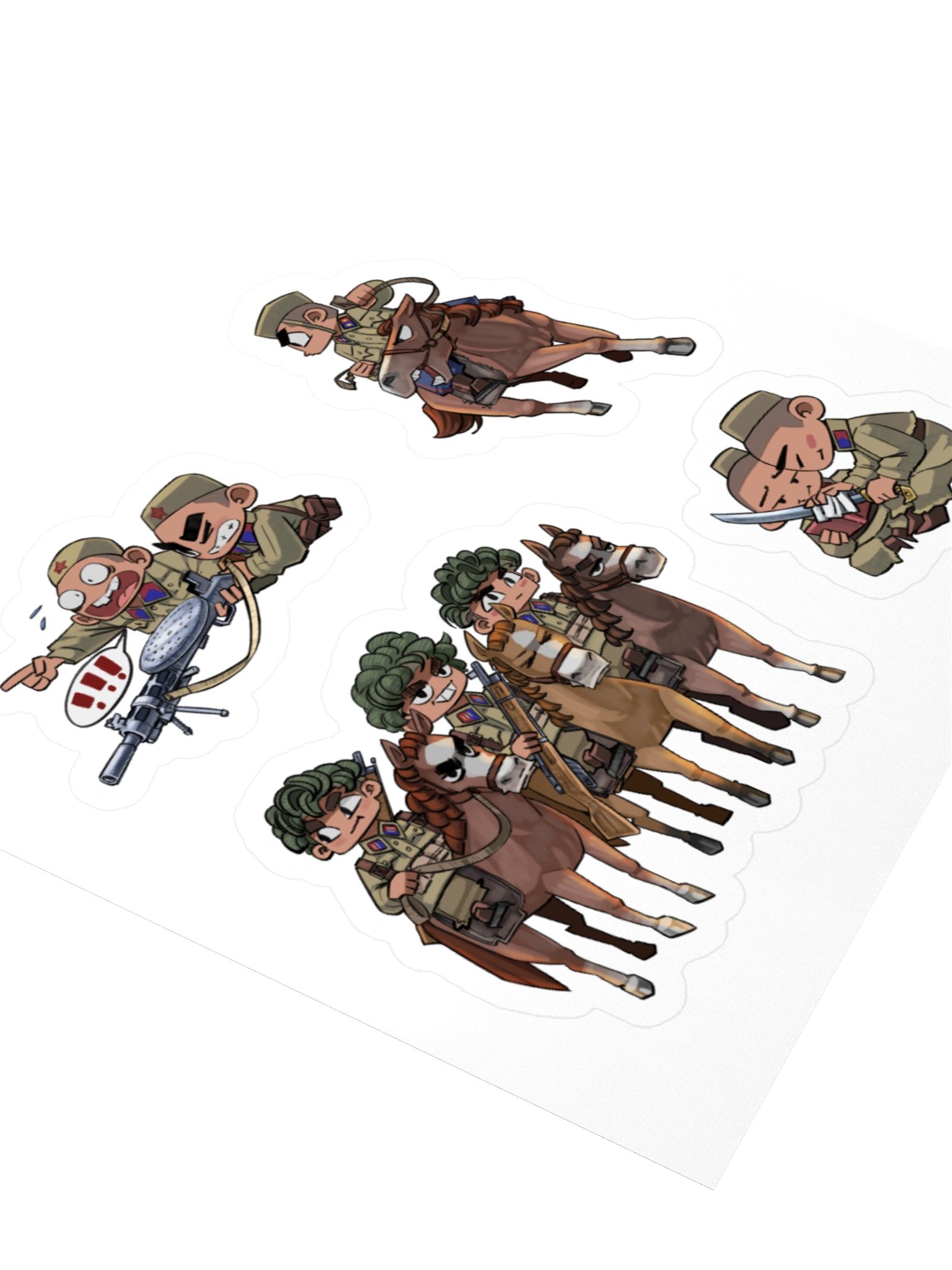 Mongolian People's Army Chibi Stickers product image (3)