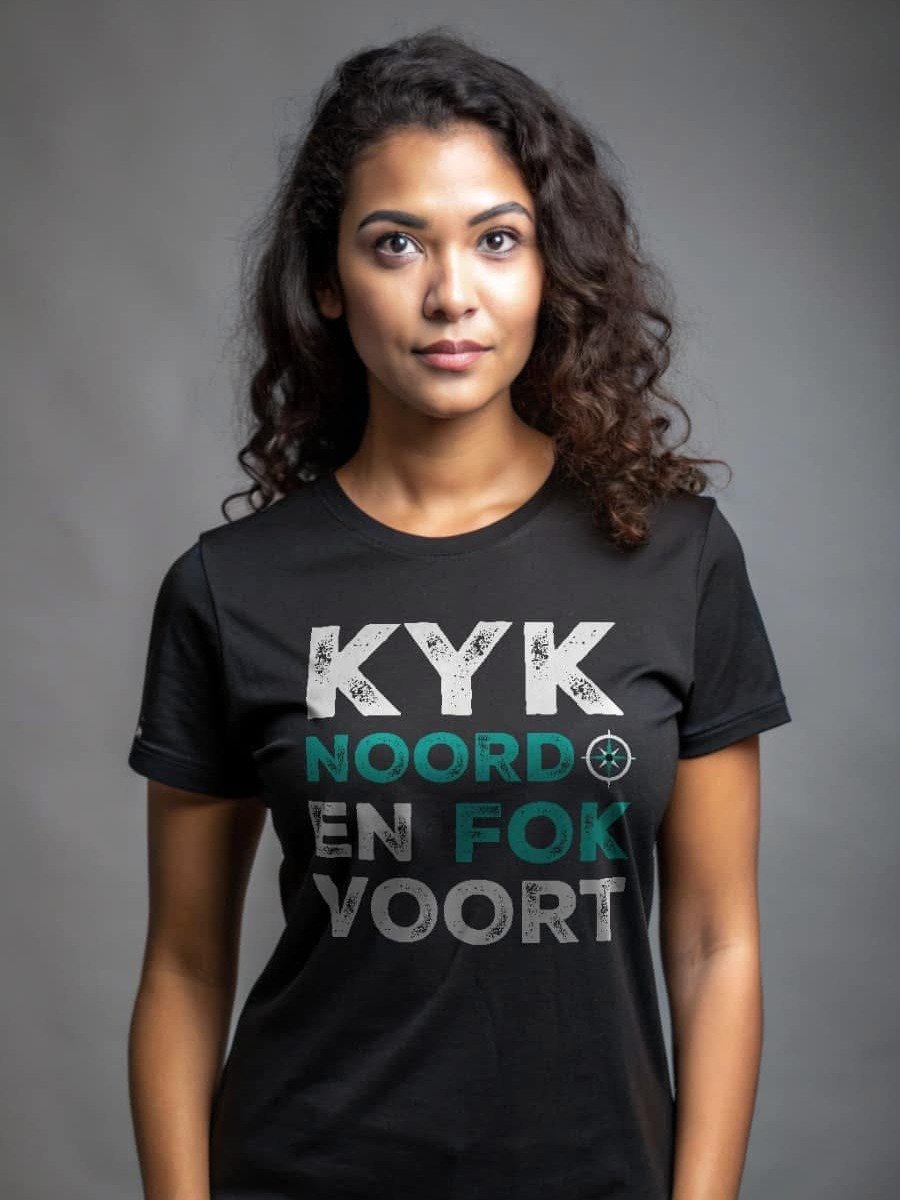 Bold Afrikaans T-Shirt - "Kyk Noord en Fok Voort!" | Proudly South African Apparel product image (2)