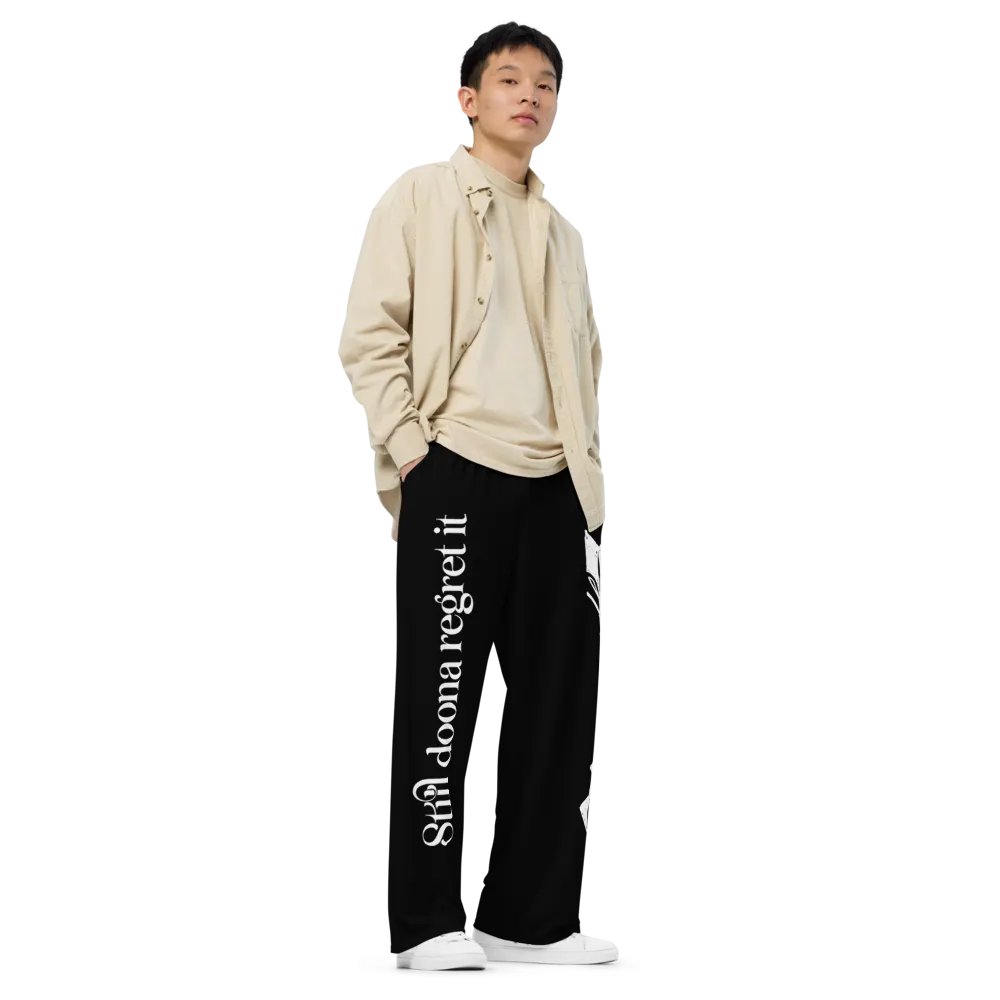 Still Doona Regret It Unisex Wide-Leg Pants product image (2)