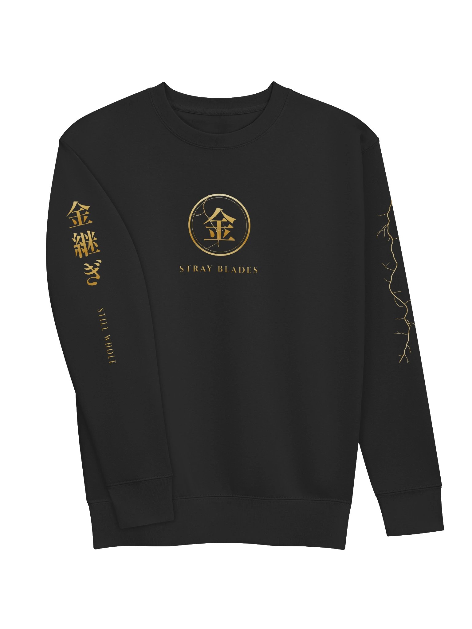 KINTSUGI Crewneck — Black & Gold product image (3)
