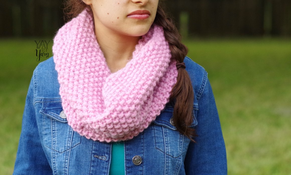 Seed Stitch Cowl - PDF Knitting Pattern & Video Tutorial for Beginners product image (3)