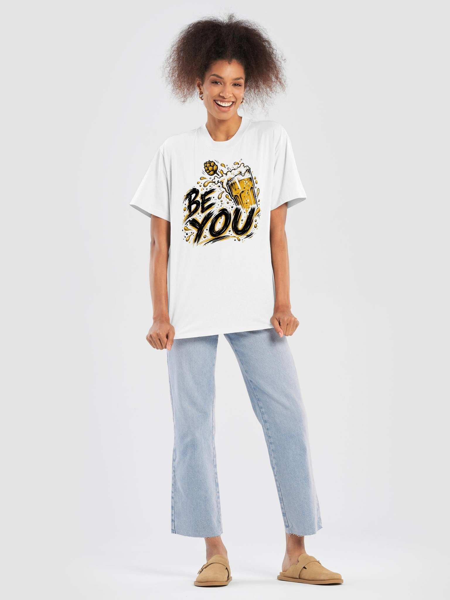 BE YOU — Unisex Oversized Craft Beer T-Shirt product image (7)