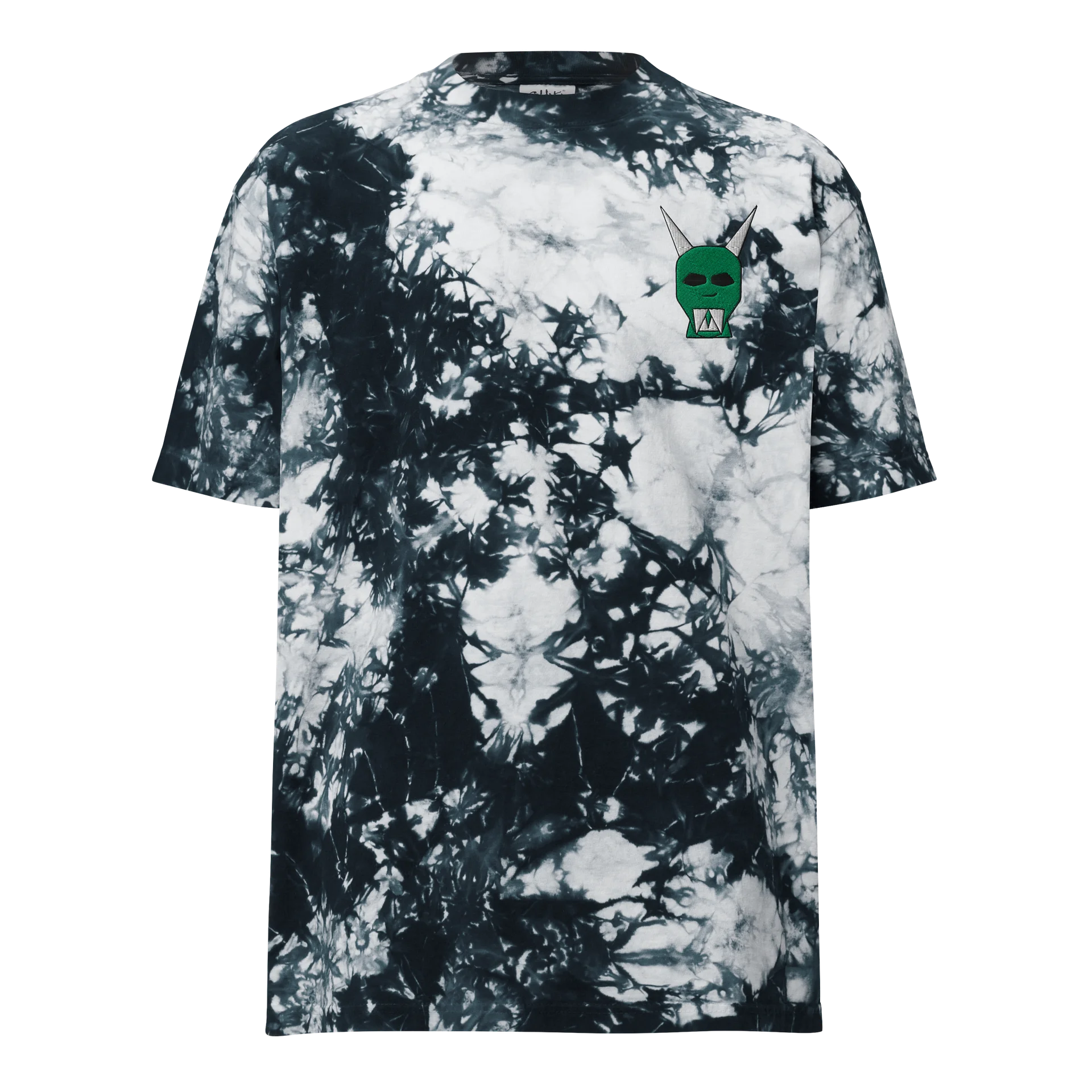 Green H'ween Mask Tie Dye Tee product image (3)
