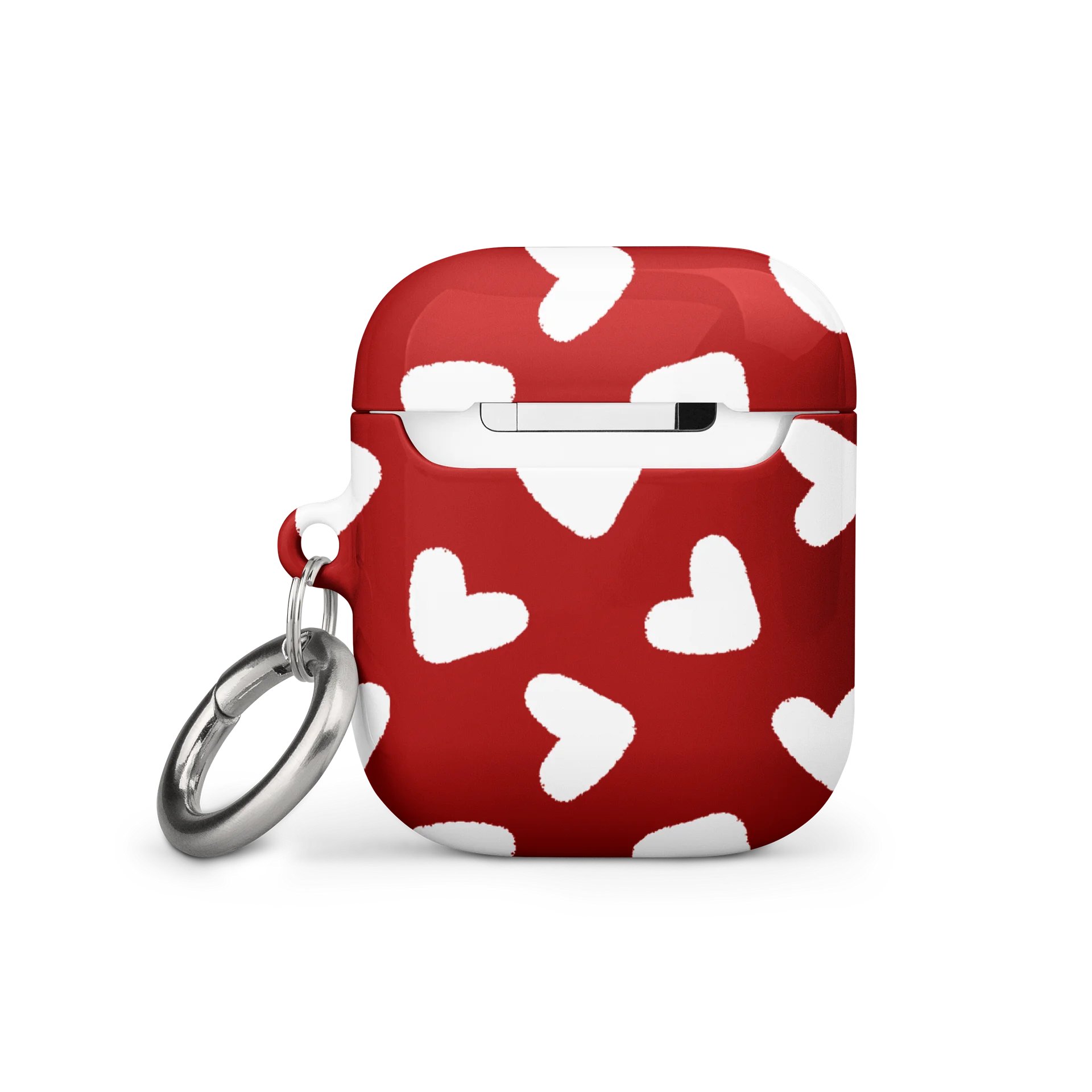 Minimal White Heart Pattern AirPods Case product image (11)