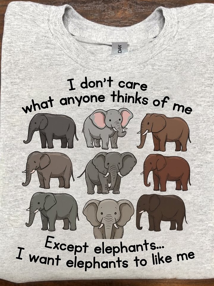Whimsical Elephant Vibes T-Shirt product image (1)