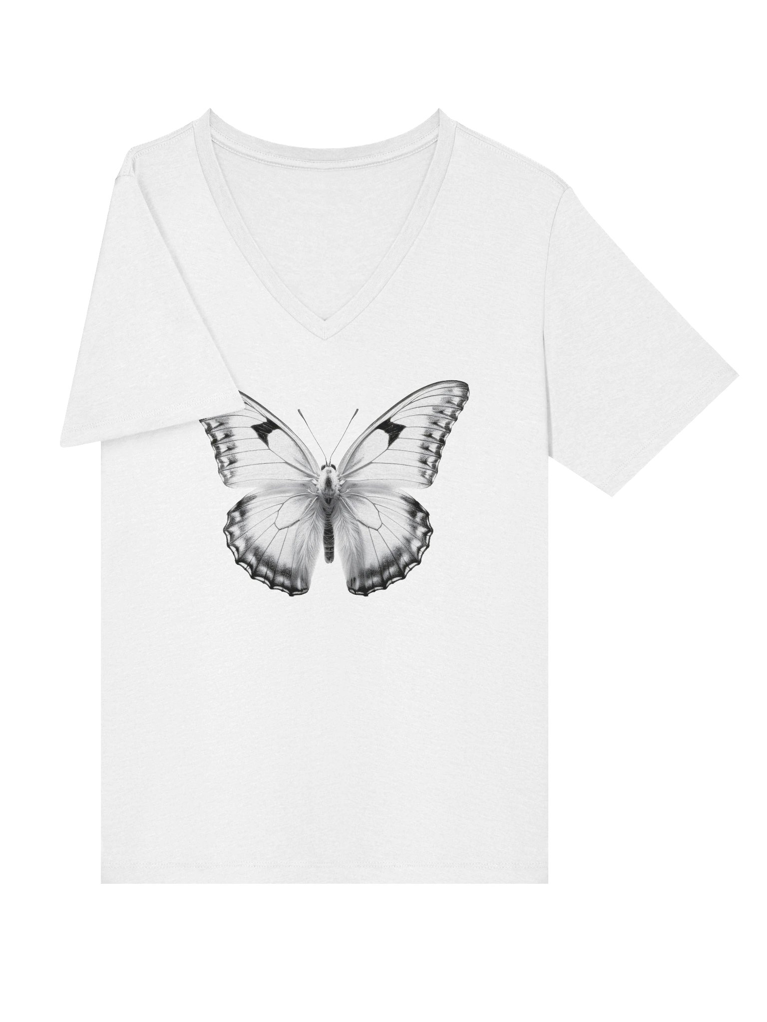 Ethereal Butterfly Relaxed V-Neck Tee product image (5)