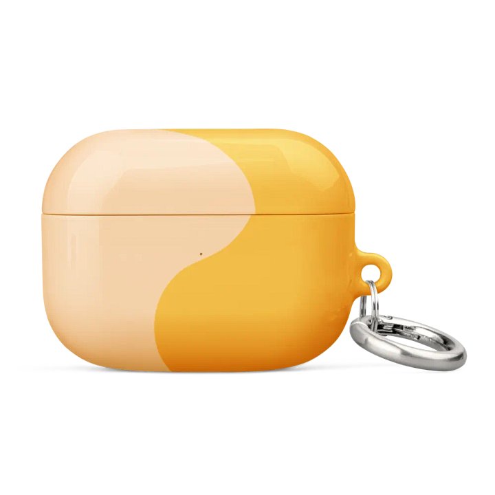 Orange Honey Cream Minimal Wave AirPods Case product image (4)