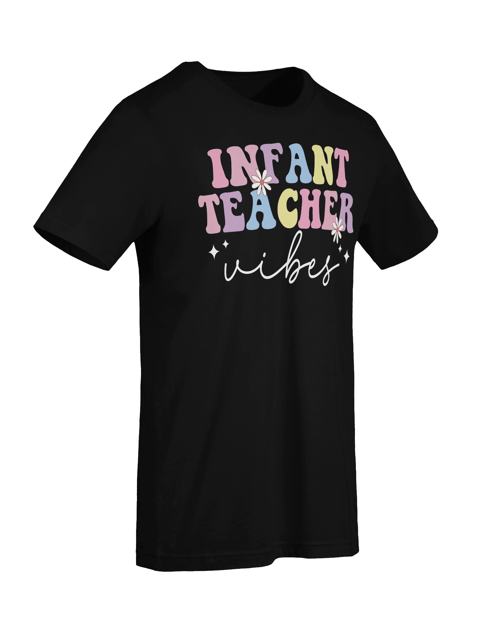 Cute Infant Teacher Shirt | Infant Teacher Vibes Graphic Tee | Daycare Staff Gift | Childcare Educator T-Shirt product image (56)
