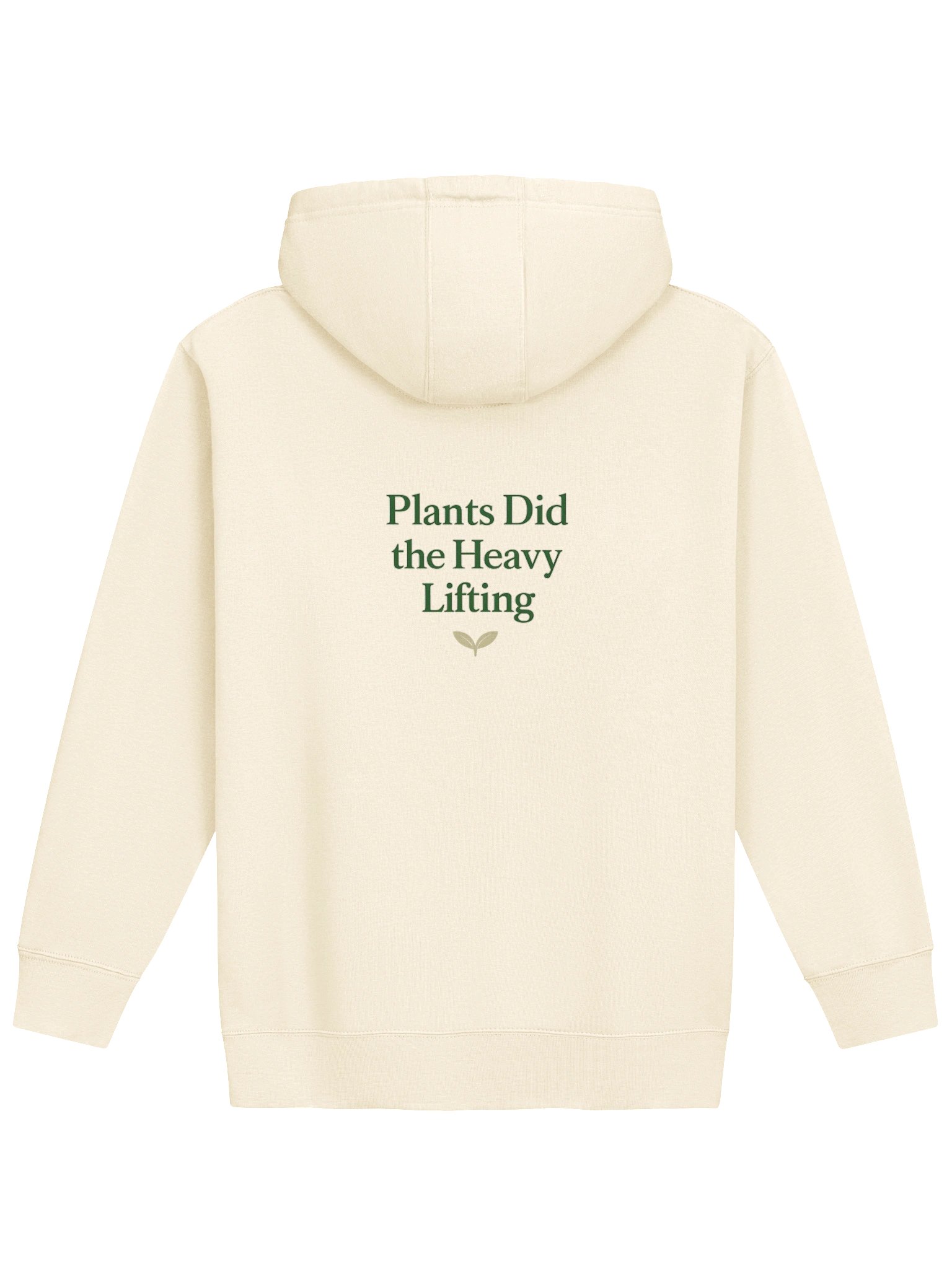 Plants Did the Heavy Lifting Unisex Premium Hoodie – Cream product image (6)