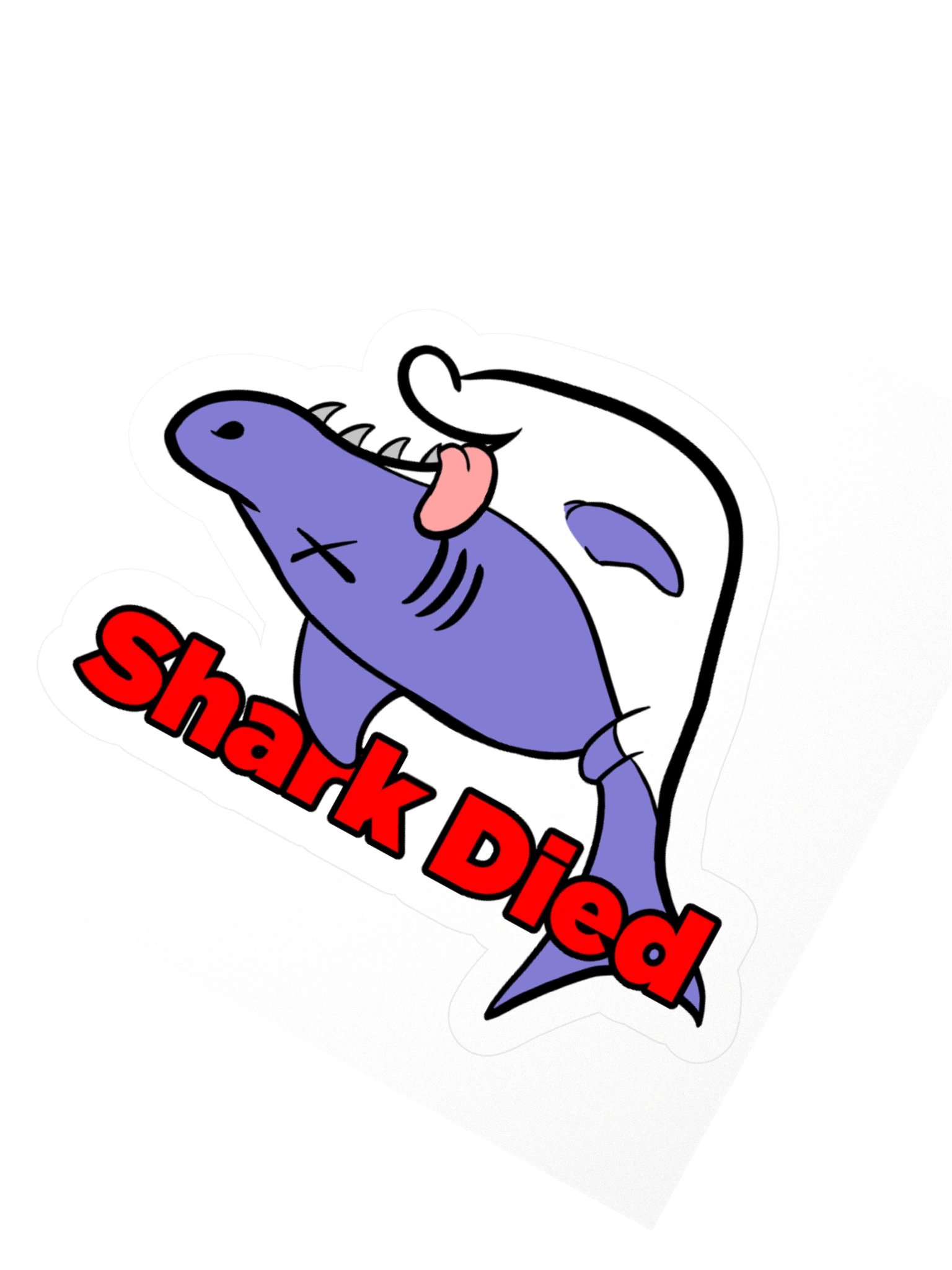 Shark Died Sticker product image (2)